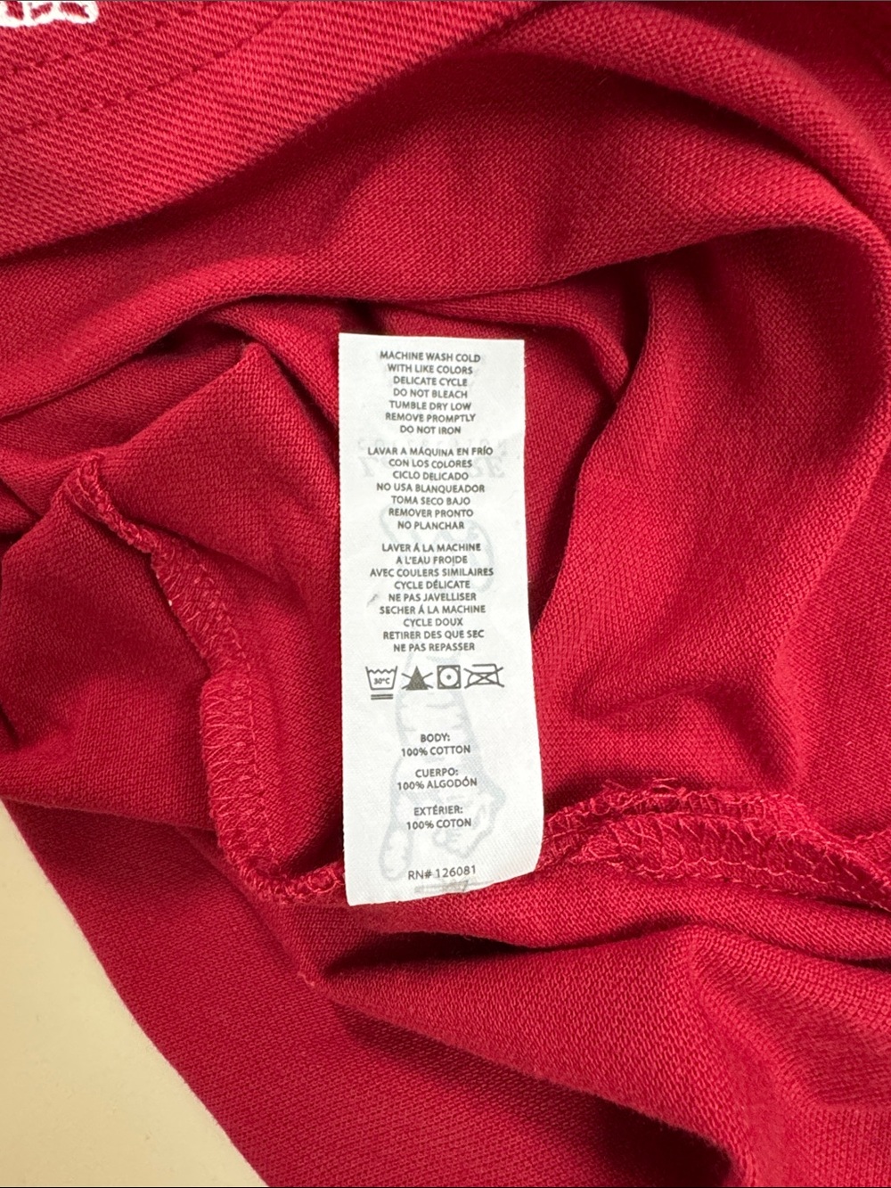 Le Tigre Red Polo with Embroidered Tiger and Contrast Collar - Picture 8 of 9